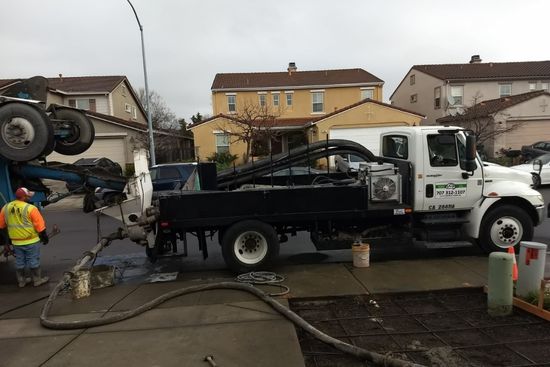 Concrete pumping project 6